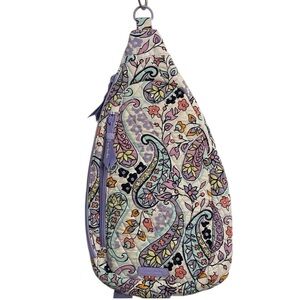 New Vera Bradley Sling Retired Backpack Maddelena Paisley Quilted Cotton NWT